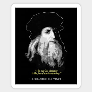 Leonardo Da Vinci Quote Sticker